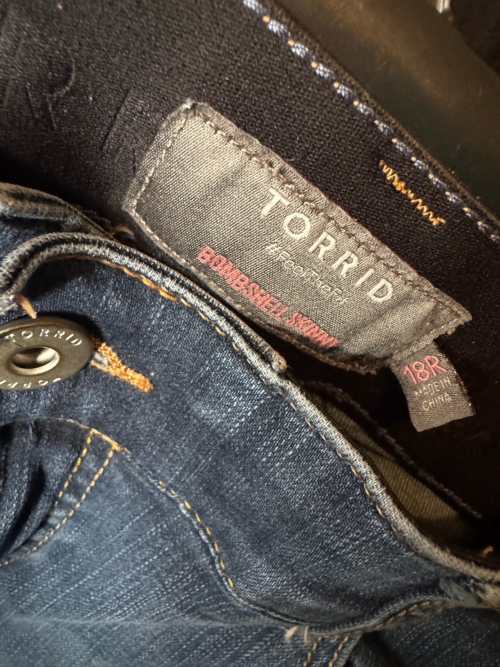 torrid Light Wash Skinny Jeans - Blue - Picture 4 of 4